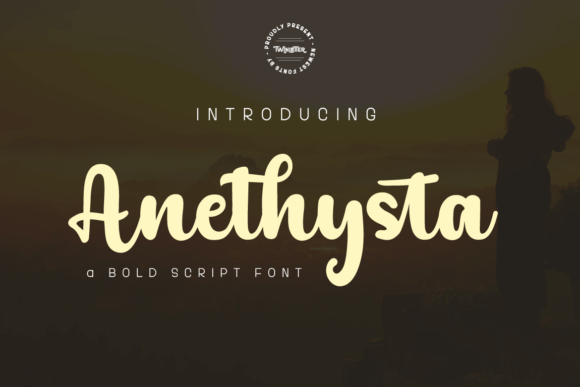 Anethysta: A Bold Handwritten Typeface for Modern Editorial Design