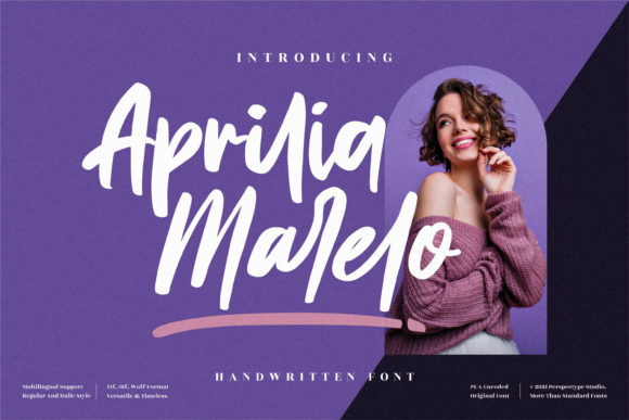 Aprilia Marelo: The Bold Script Font for Handmade Branding
