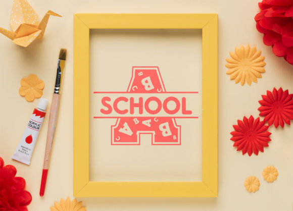 Back to School Monogram: A Bold Decorative Typeface for Playful Branding