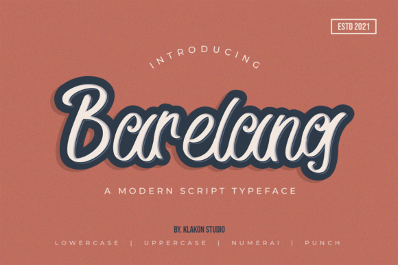 Barelang: The Bold Handwritten Typeface for Handmade Brands