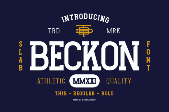 Beckon: A Bold Slab Serif Typeface for High-Impact Web Design