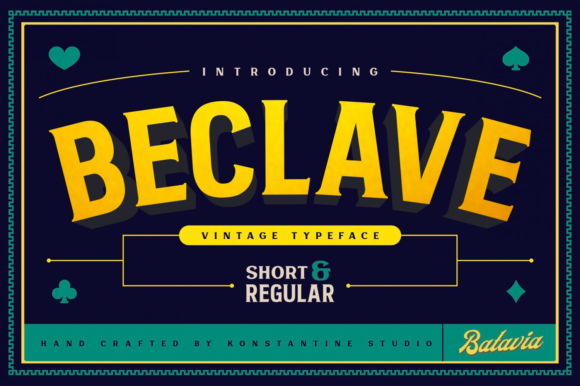 Beclave: A Bold Serif Typeface for Editorial Design