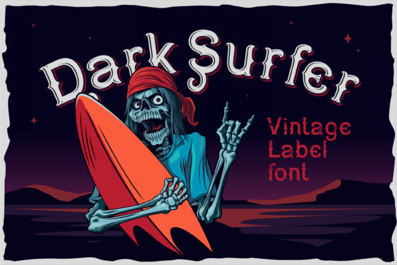 Dark Surfer: The Bold Blackletter Typeface for Handmade Brands