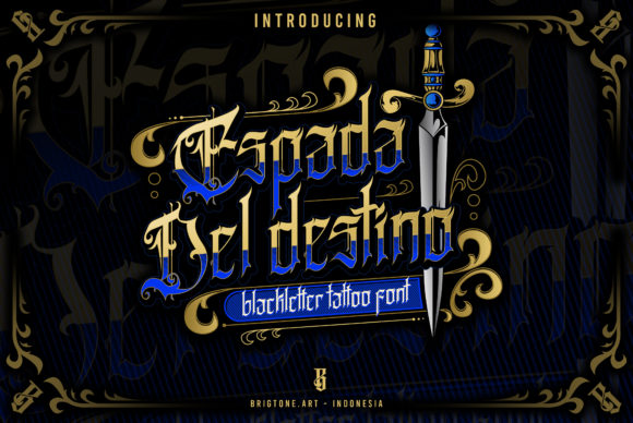 Espada Del Destino: A Premium Blackletter Typeface for Bold Brand Identity