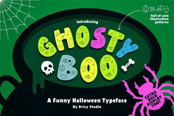 Ghosty Boo: The Perfect Decorative Typeface for Spooky Crafts