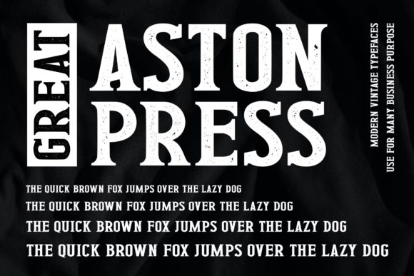 Great Aston Press: The Bold Serif Typeface for Modern Editorial Design