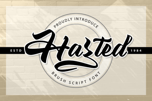 Hazted: The Bold Handwritten Typeface for Crafters and Sellers
