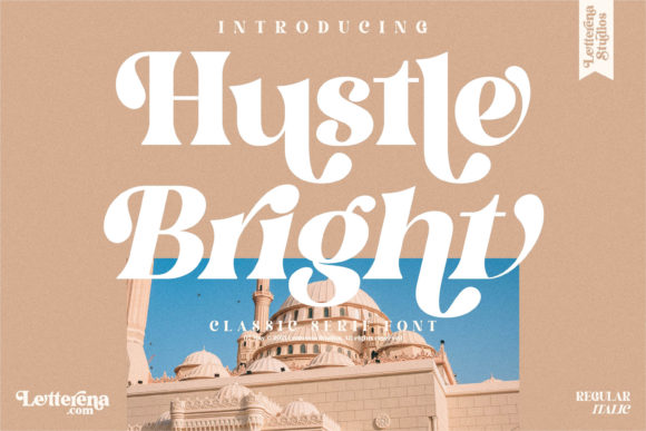 Hustle Bright: The Bold Serif Font for Standout Brand Identity