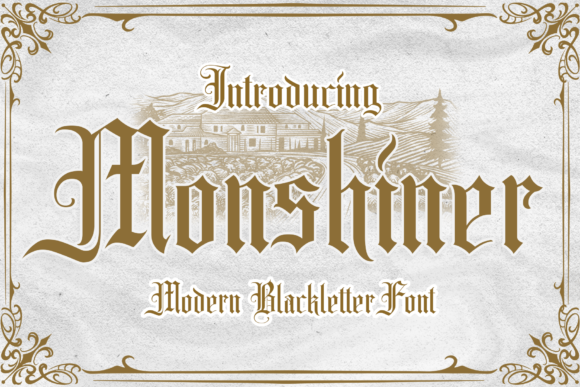 Monshiner: The Bold Blackletter Typeface for Handmade Creators