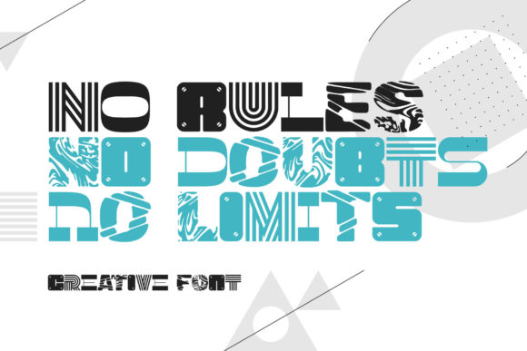 No Rules: A Bold Jungle-Typeface for Creative Brand Identity