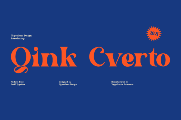 Qink Cverto: The Bold Serif Typeface for Modern Editorial Design
