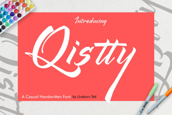 Qistty: A Bold Handwritten Typeface for Modern Web Design