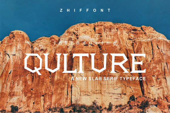 Qulture: A Bold Slab Serif for Modern Editorial Design