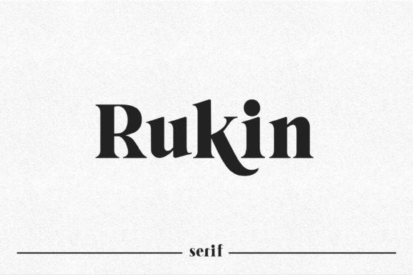 Rukin: A Bold Serif Typeface for Distinct Brand Identity