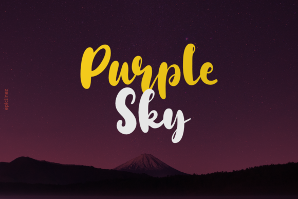 Why Purple Sky Is the Perfect Script Font for Bold Brand Identity